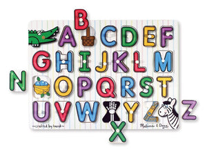 Melissa Doug See Inside Alphabet Peg Puzzle