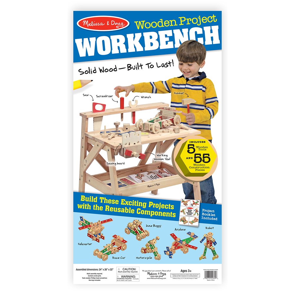 Melissa & doug wooden deals project workbench