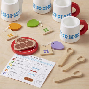 Melissa & Doug Wooden Steep & Serve Tea Set