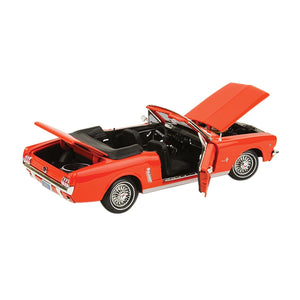 Motormax - 1964 Ford Mustang Convertible Scale 1:18 Diecast Model - Orange