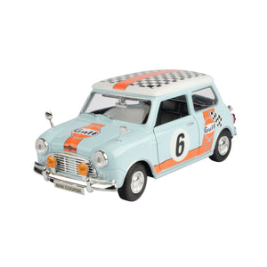 Motormax 1:18 Morris Mini Cooper - With Gulf Livery