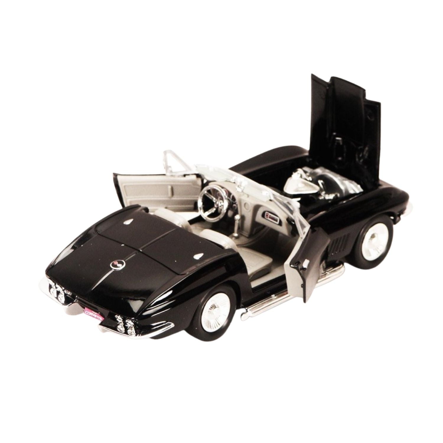 Motormax 1967 Corvette Scale 1:24 Diecast Vehicle - Black