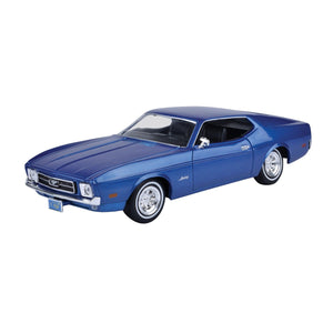 Motormax 1:24 1971 Ford Mustang Sportsroof - Metallic Blue