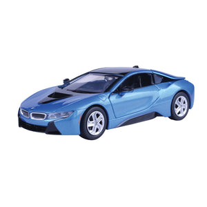 Motormax 1:24 BMW i8 Coupe Blue Scale Model Car
