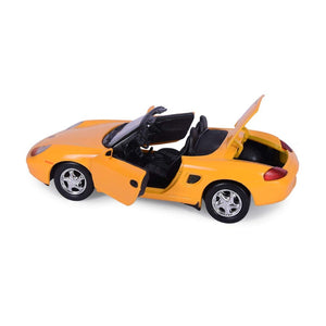 Motormax 1:24 Scale Porsche Boxster Yellow Diecast Vehicle