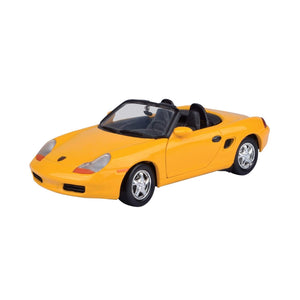Motormax 1:24 Scale Porsche Boxster Yellow Diecast Vehicle