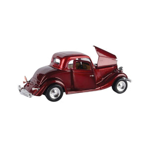 Motormax 1934 Ford Coupe Hardtop Metallic Red 1:24 Scale Diecast Car 