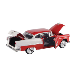 Motormax Chevy Bel Air Red 1955 1:24 Scale Diecast Car