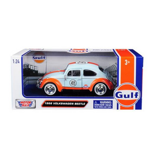 Motormax Volkswagen Beetle With Gulf Livery 1966 1:24 Scale Car