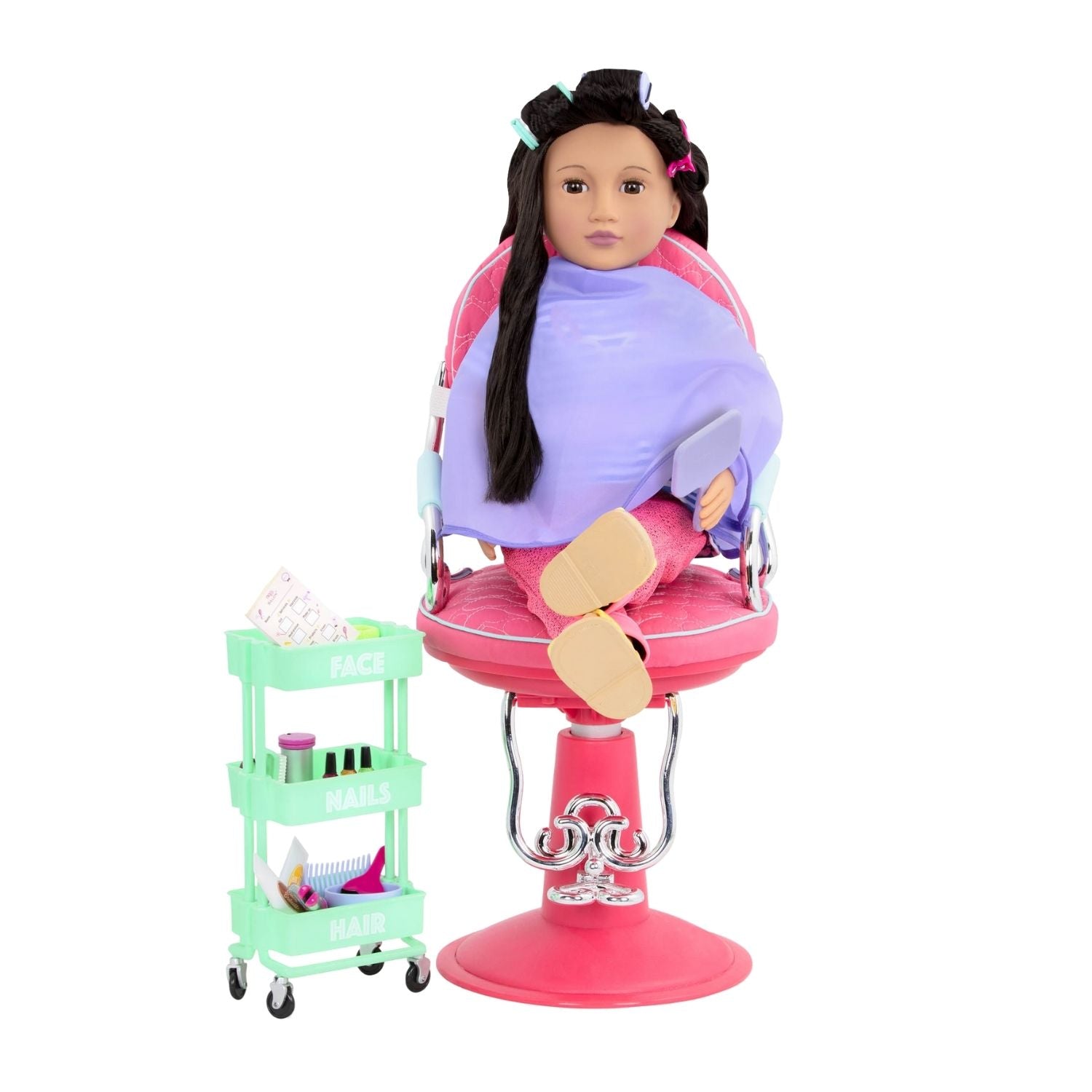 Our Generation Deluxe Berry Nice Salon Playset Purple