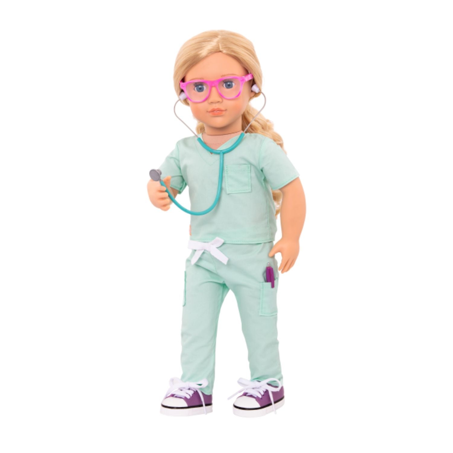 Our Generation Deluxe Doctor in Scrubs Outfit - Sweet Surgeon