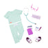 Our Generation Deluxe Doctor in Scrubs Outfit - Sweet Surgeon