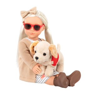 Our Generation Doll Marlow with Blonde Hair 18inch with Guide Dog