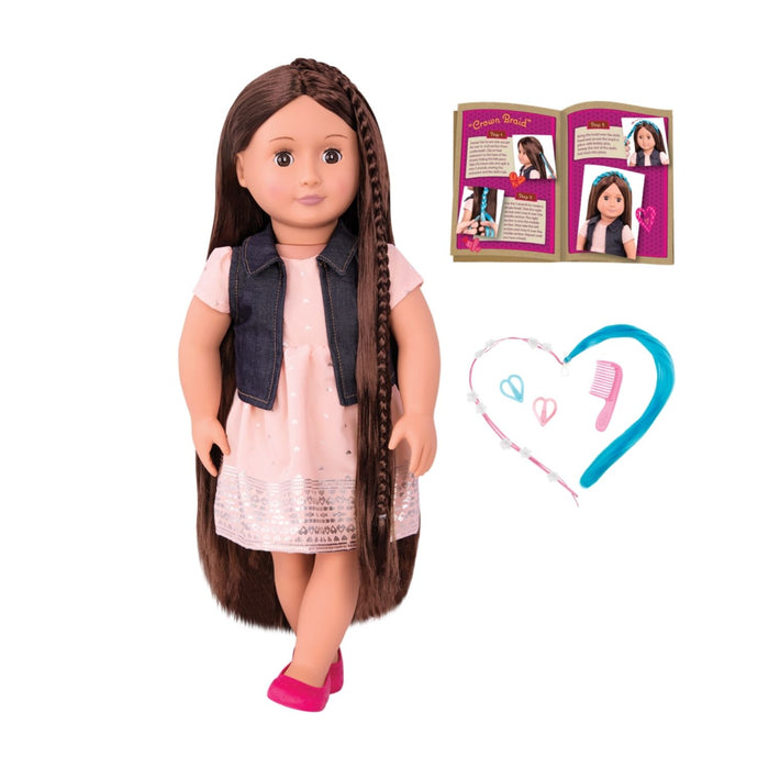 Our Generation Hairplay Doll Kaelyn 18inch Brunette