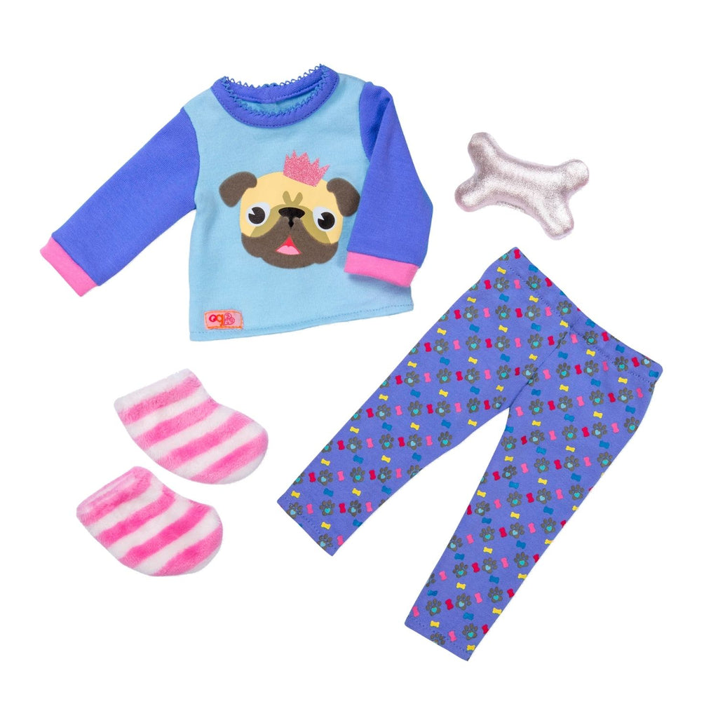 Our Generation Regular Pyjama Outfit Pug-Jama Party