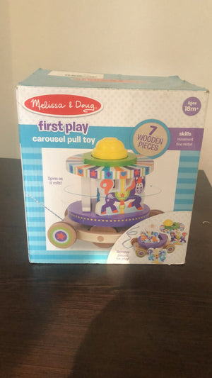Melissa & Doug First Play Carousel Pull Toy - UNBOXED