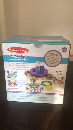 Melissa & Doug First Play Carousel Pull Toy - UNBOXED