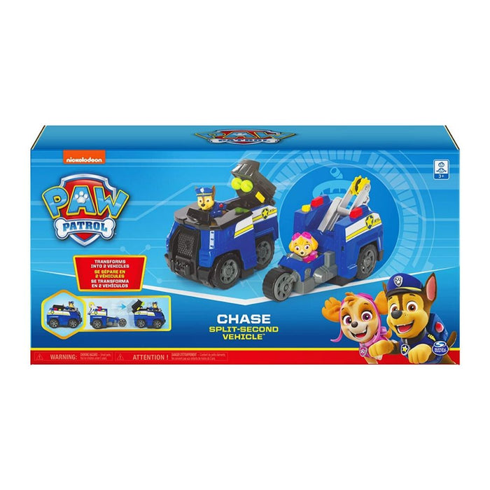 Paw Patrol - Chase Split-Second 2-in-1 Transforming Police Cruiser