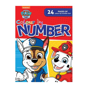 Paw Patrol Colour by Number 24 Pages