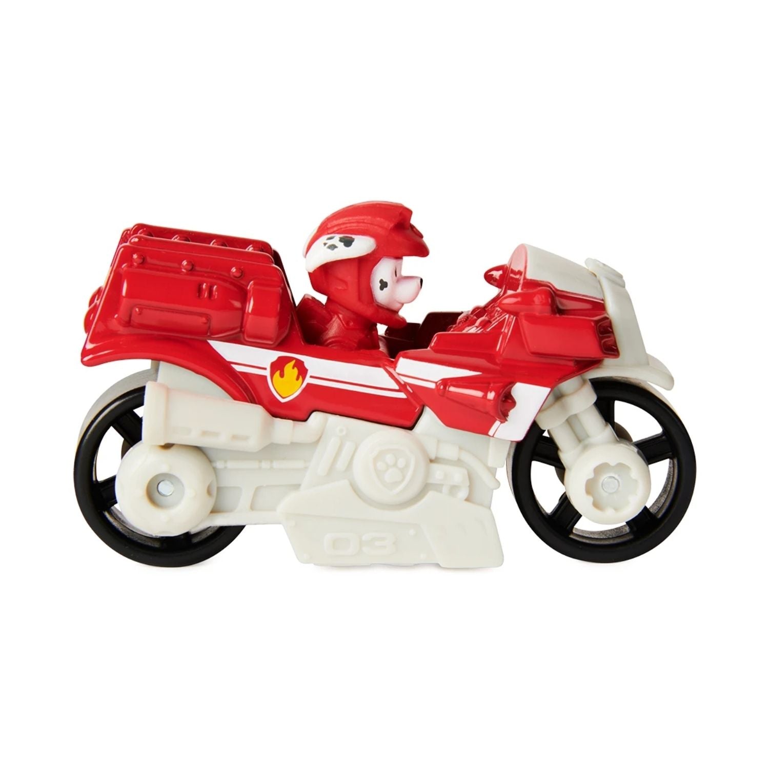 Paw Patrol True Metal Diecast Vehicle Marshall Moto Pups