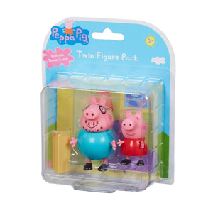 Peppa Pig Twin Figure Pack - Peppa & Dad