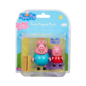 Peppa Pig Twin Figure Pack - Peppa & Dad