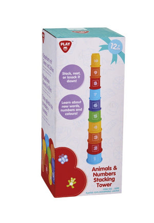 PlayGo Animal Stacking Tower (10 PCE)