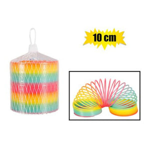 Rainbow Plastic Spring in a bag - 10cm