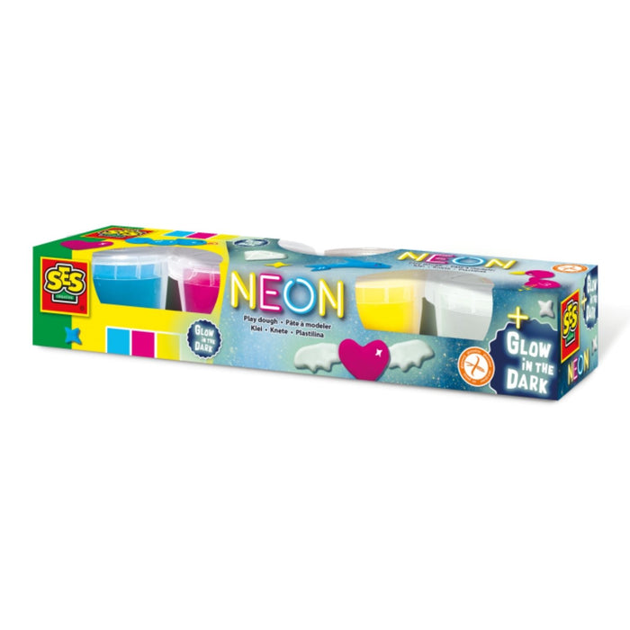 SES Creative Neon And Glow in the Dark Play Dough