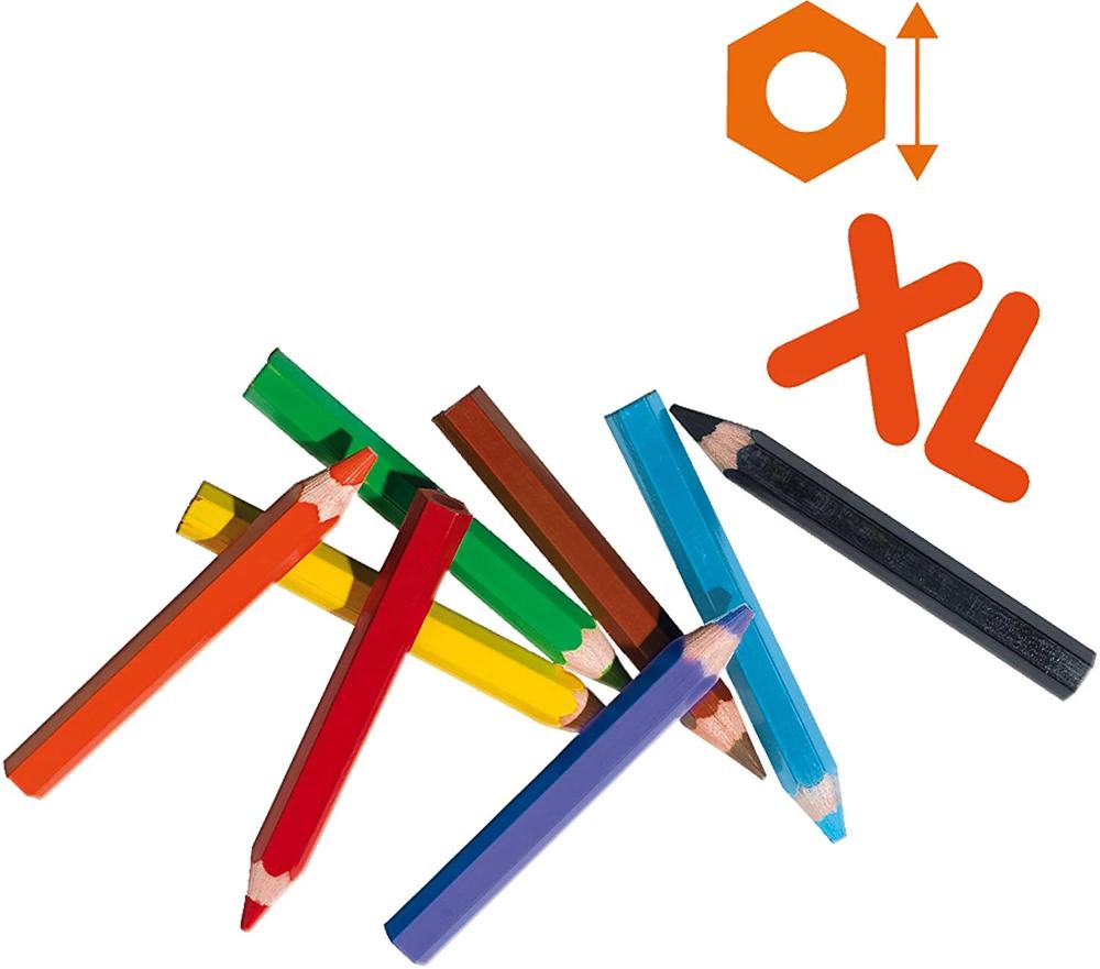 Melissa & Doug Triangular Crayons - 24-Pack in Flip-Top Case Non-Roll