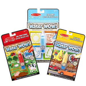 Water Wow Set Of 3 - Farm, Vehicles & Colours