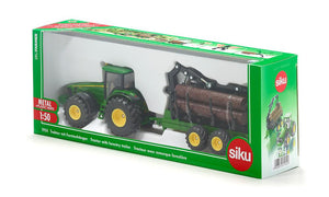 Siku John Deere 8430 Tractor with Forestry Trailer - Scale 1:50