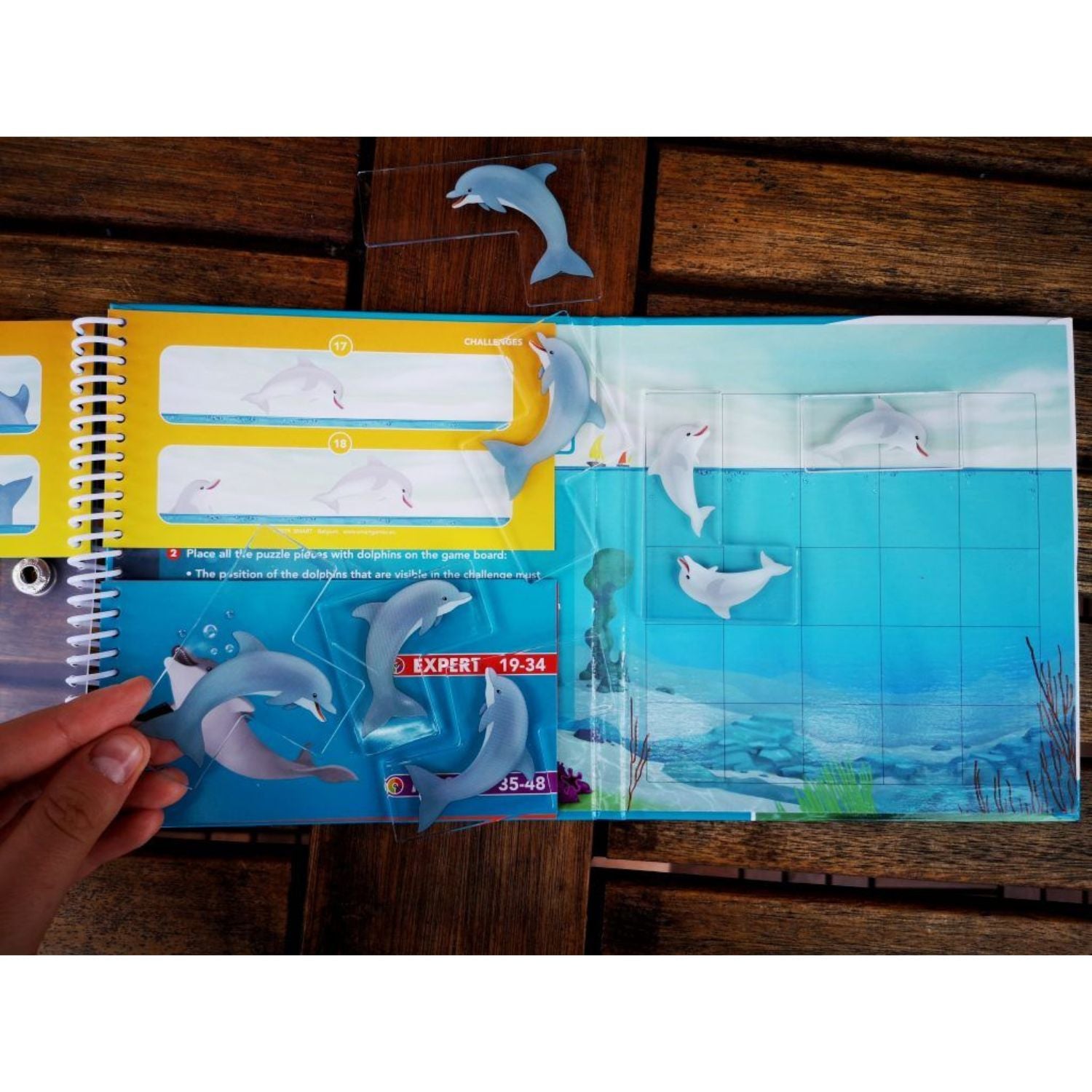 SmartGames Flippin Dolphins Magnetic Travel Game