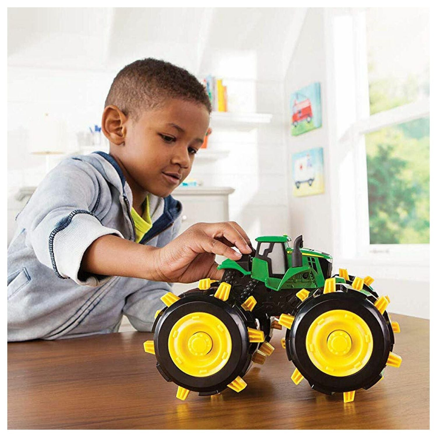 TOMY John Deere Spike Treads Tractor