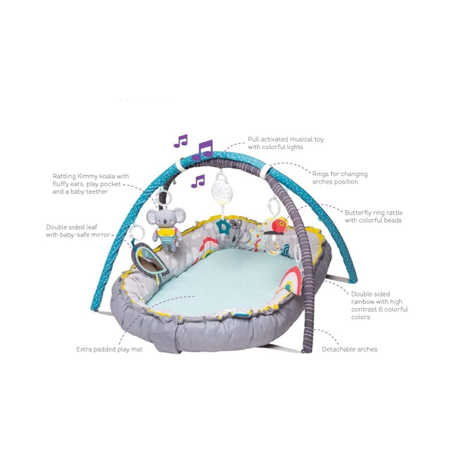 Taf Toys Koala Musical Newborn Cosy Gym