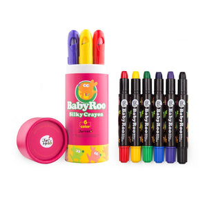 TookyToy Silky Washable Crayon - Baby Roo 6 Colours