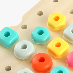 TopBright Rainbow Stack & Lacing Button Box