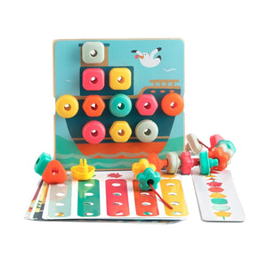 TopBright Rainbow Stack & Lacing Button Box