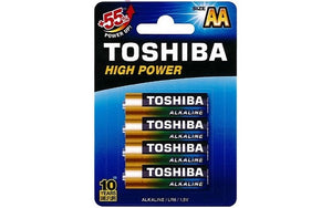 Toshiba AA High Power Alkaline Batteries (4)