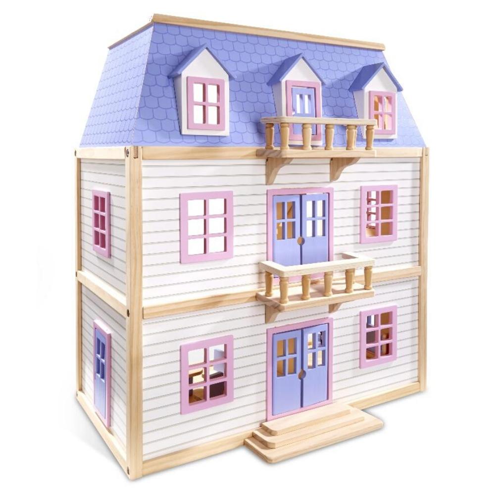 Melissa & Doug Multi-Level Wooden Doll House