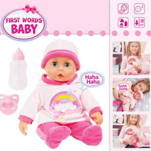 Bayer First Words Baby Doll (38cm) Unicorn