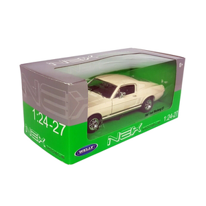 Welly Ford Mustang GT Cream 1967 1:24 Scale Diecast Car