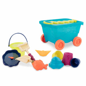 B. Toys B. Travel Beach Wagon - Wavy Wagon - Blue